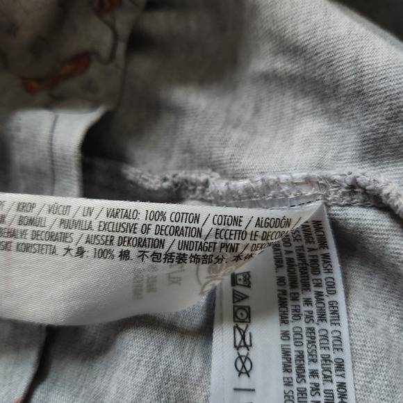 Disney Dumbo All Over Print Grey V Neck Sleep Shirt Nightgown Women's XL/2XL - Picture 5 of 7